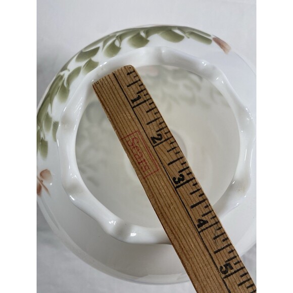 Antique Gone With The Wind Globe Lamp Shade Hand Painted Pink Floral Roses READ - Picture 11 of 14